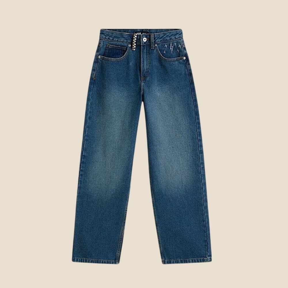 Vans Sirelle Embroidered Denim Pants in Vancouver Wome's Size 28 NEW
